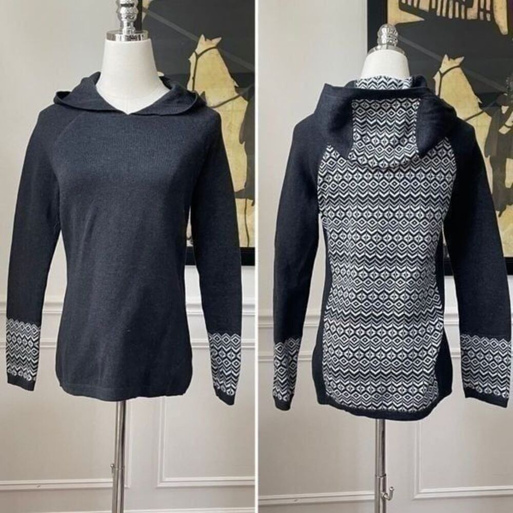 Aspen Ski Hoodie Sweater Charcoal Grey XS